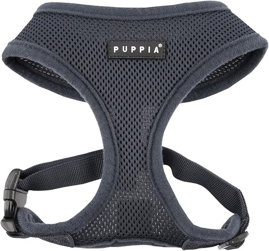 Authentic Puppia Soft Harness, Grey, X-Large