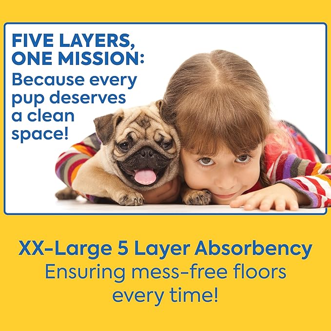 OUT! Petcare Puppy Pads XXL, Heavy Duty, Leak Proof Pee Pads for Dogs, Potty Training & Housebreaking, Puppy Essentials (26"x30", 30 Count)