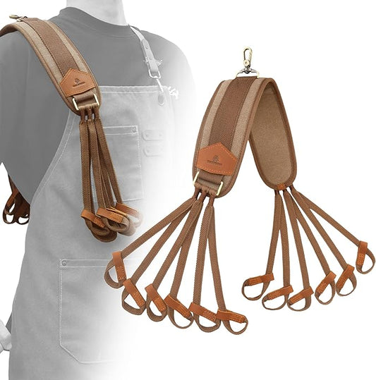 WAYNE'S DOG Canvas Duck Game Carrier - 12 Drops, Slip Noose - Bird Tote, Waterfowl & Goose Hanger, Duck Carrier Lanyard (Brown)