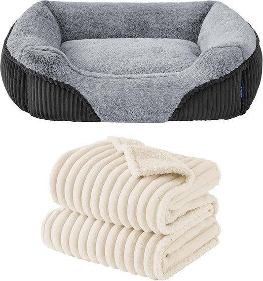 Bedsure Waterproof Dog Blankets and Washable Dog Bed