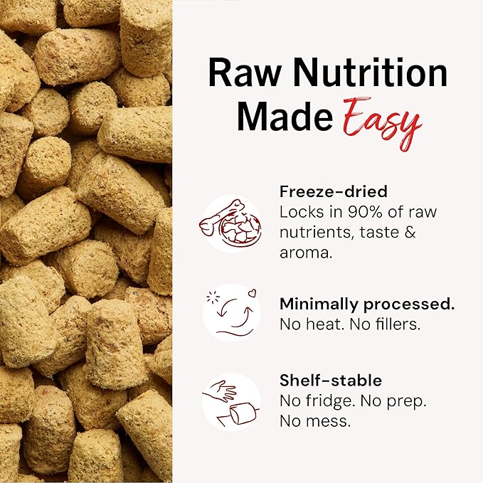 Stella & Chewy's Freeze-Dried Raw Beef Meal Mixers- Dog Food Topper and Mixer - Made with 95% Grass-Fed Beef, Organs & Bone - Perfect for Picky Eaters - Grain-Free - 35 oz