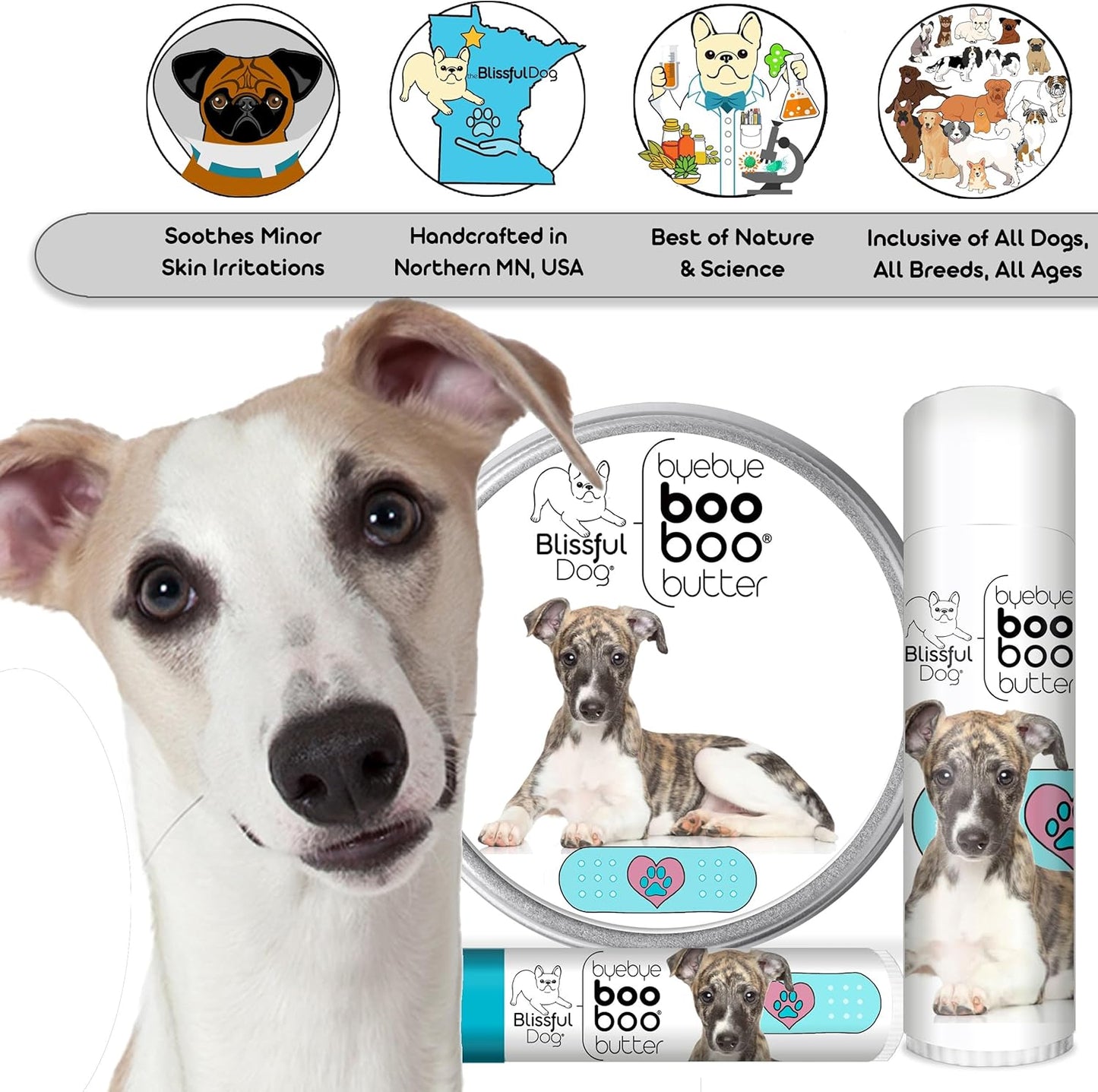 The Blissful Dog Whippet Boo Butter, 0.15 oz