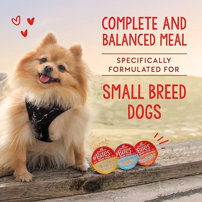 Stella & Chewy's Lil Bites Savory Stews for Small Breeds Chicken & Chicken Liver Dinner in Broth, 2.7 oz. Cups (Pack of 12)