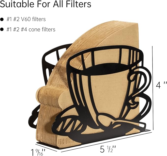 1 PCS Coffee Filter Holder, Coffee Paper Storage Rack Coffee Filter Paper