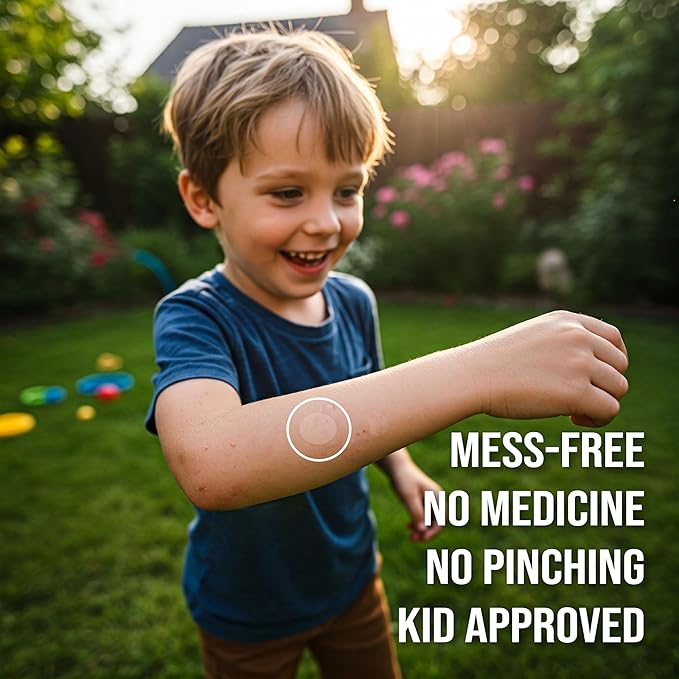 quitch Bug Bite Itch Relief Patch Kids, Bug Bite Patch, Summer Travel Essentials for Kids, Mosquito Bug Bite Thing Alternative Summer Camp Essentials Itch Relief, Baby hydrocortisone Alternative