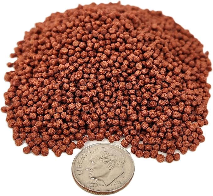 Aquatic Foods Inc. Ultra Intense Color Enhancing with a 10-Day Color Change, 1.5mm - 2mm Floating Pellets for Cichlids, Discus, All Baby and Small Tropical Fish & Pond Fish…8oz Jar