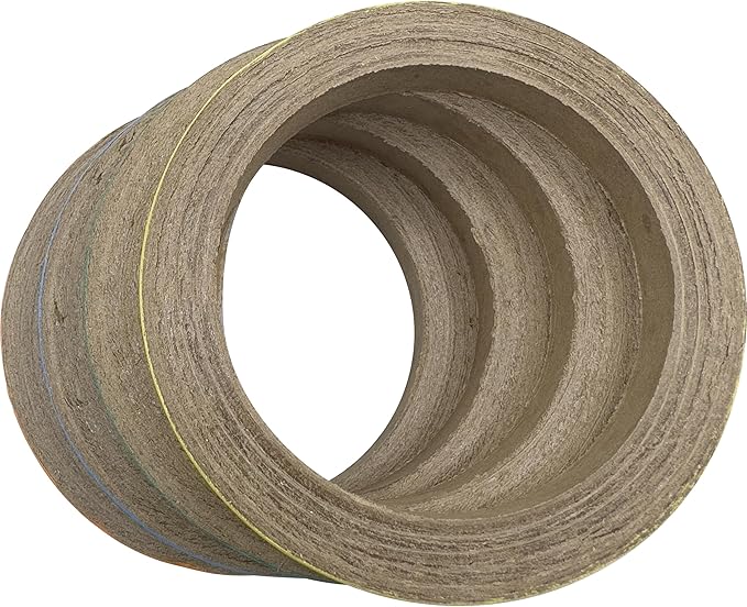 8012 Big 4 Inch Donuts Pk6 – Shreddable Chew Rings for Medium and Large Birds – Compressed Paper Center with Colorful Cardboard Band – Enrichment Foot Toys for Parrots, Amazons, Greys, Macaws