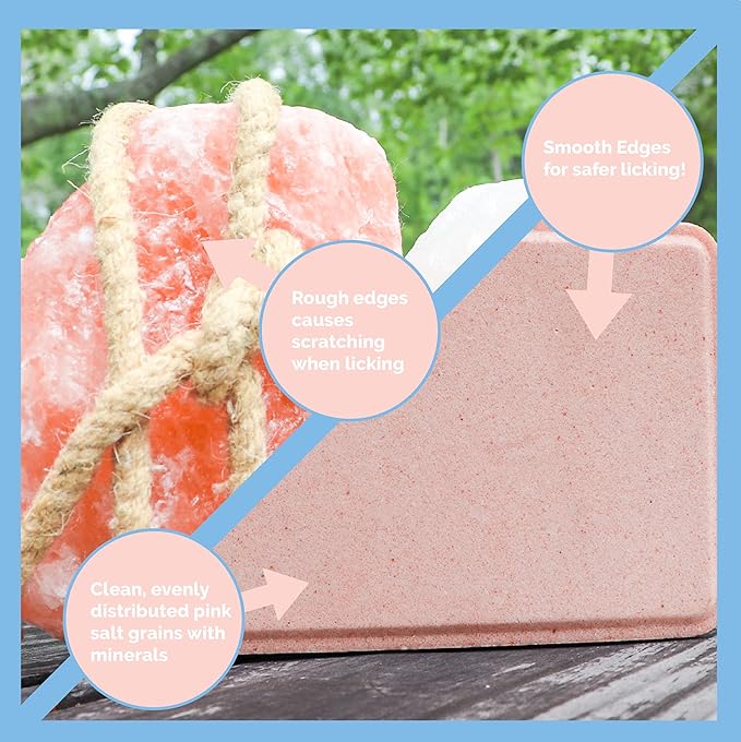 Himalayan Secrets Compressed Pink Salt Lick for Livestock and Wildlife Animals, Pure & Natural Feed Salt Block, Minerals & Trace Elements, No Additives, 11LB (5KG)