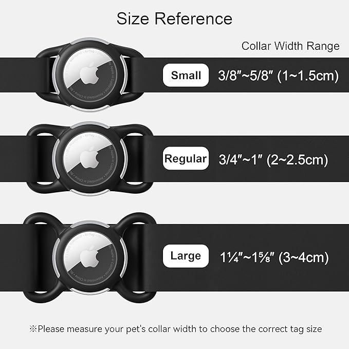 Waterproof Airtag Holder for Dog Collar, Soft Full-Body Protective Airtag Holder for Dog & Cat Collars, Ultra-Durable, Easy Installation, Lightweight Clear Airtag Case (Pink, Small)