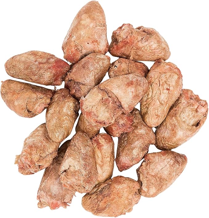 hotspot pets Freeze Dried Chicken Hearts for Cats & Dogs - 1LB Big Bag- Made in USA -Single Ingredient All Natural Grain-Free -Resealable Bag- Perfect for Training, Topper or Snack, Allergen-Free