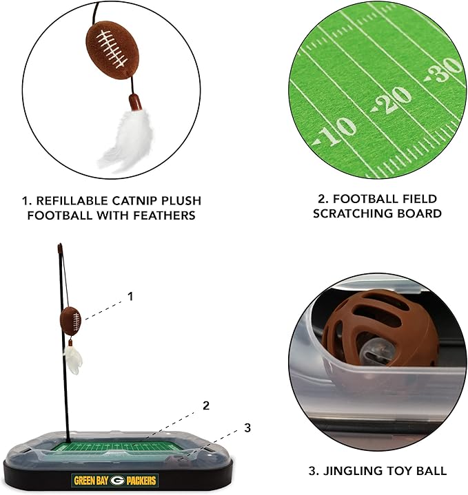 Pets First Green Bay Packers Cat Scratcher