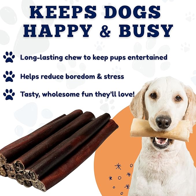 Amazing Dog Treats 6 Inch Collagen Stick - (50 Count)- Collagen Sticks for Dogs - No Hide Dog Bones