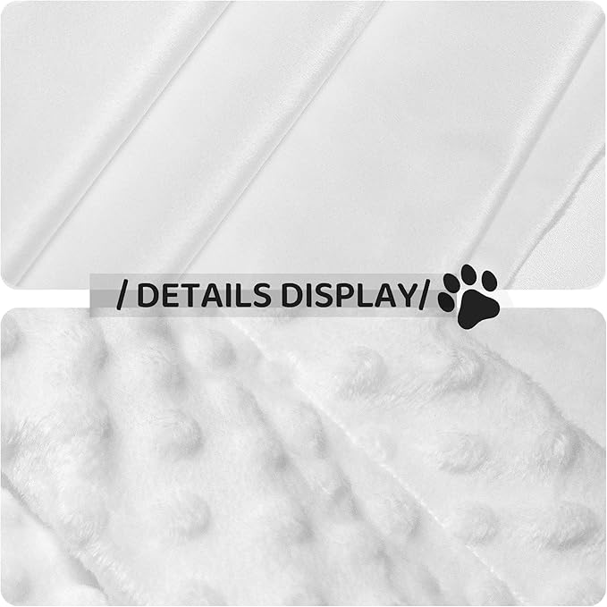 Waterproof Dog Blanket Soft Pet Blanket for Puppy Cat, Fleece Cat Throw Blankets for Furniture Bed Couch Sofa Reversible - Black and White Houndstooth 2