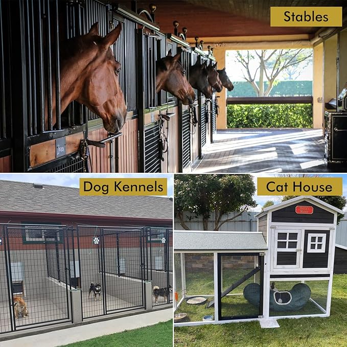 Acrylic Horse Stall Name Plate, 2.4" x 8" Personalized Stall Signs, UV Protected, Custom Pet Name Sign, All Weather Adhesive, Mounting (Silver, Style 7)
