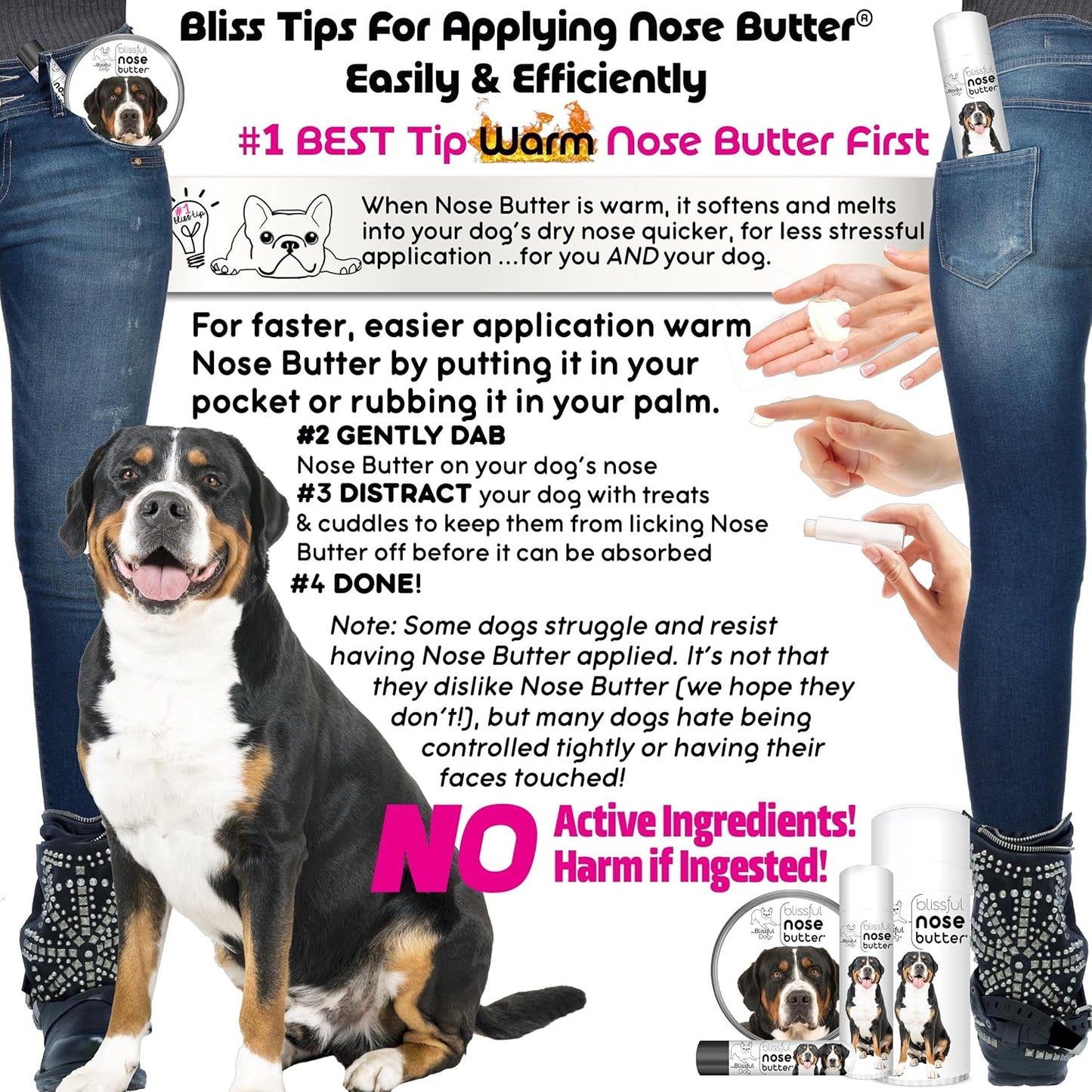 The Blissful Dog Greater Swiss Mountain Dog Unscented Nose Butter