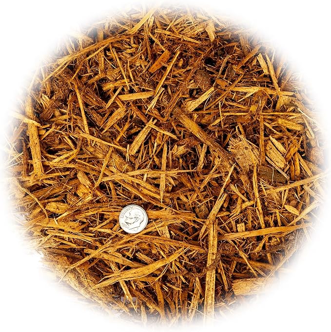 Gardenera Organic Yellow Mulch - Nurture Your Plants with Natural Nutrients - 20 QUARTS
