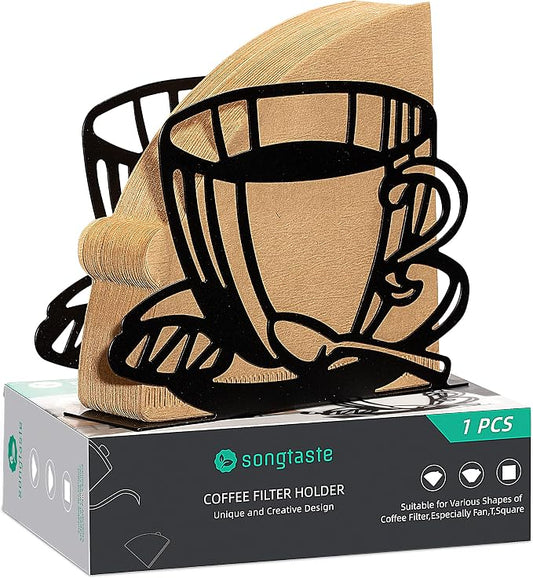 1 PCS Coffee Filter Holder, Coffee Paper Storage Rack Coffee Filter Paper