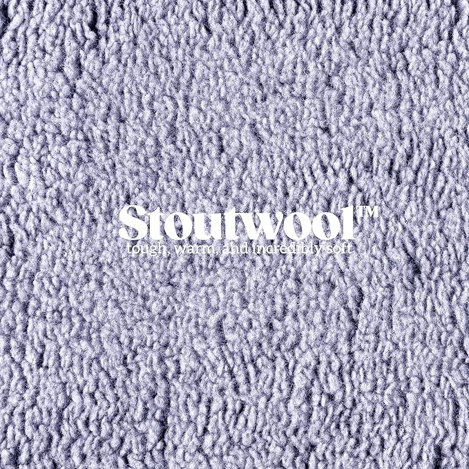 Stoutwool Indestructible Dog Bed - Fluffy Chew Proof Dog Crate Pad - Tough Kennel Pad for Aggressive Chewers - Ideal for Extra Large Breeds & Fits 48-Inch Crate - 47"x29", Jacaranda