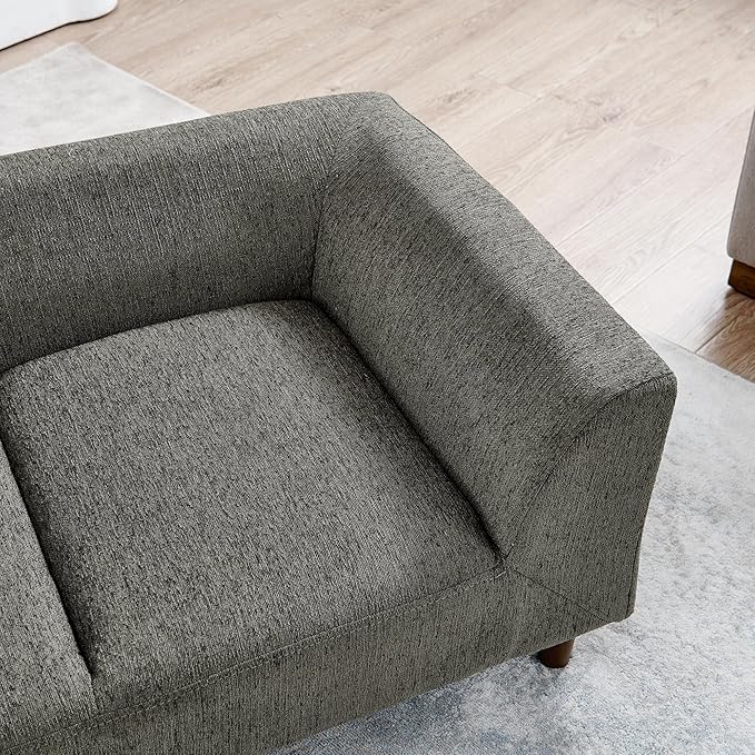 Dog Sofa Couch for Medium to Large Dogs, Memory Foam Dog Sofa Bed, Modern Elevated Pet Couch Bed with Wooden Legs for Medium and Large Dogs, Dark Grey