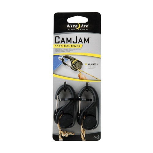 Nite Ize CamJam 5/32 in. D X 2 in. L Black Twisted Plastic Tie-Down Rope NCJ-25-2R3